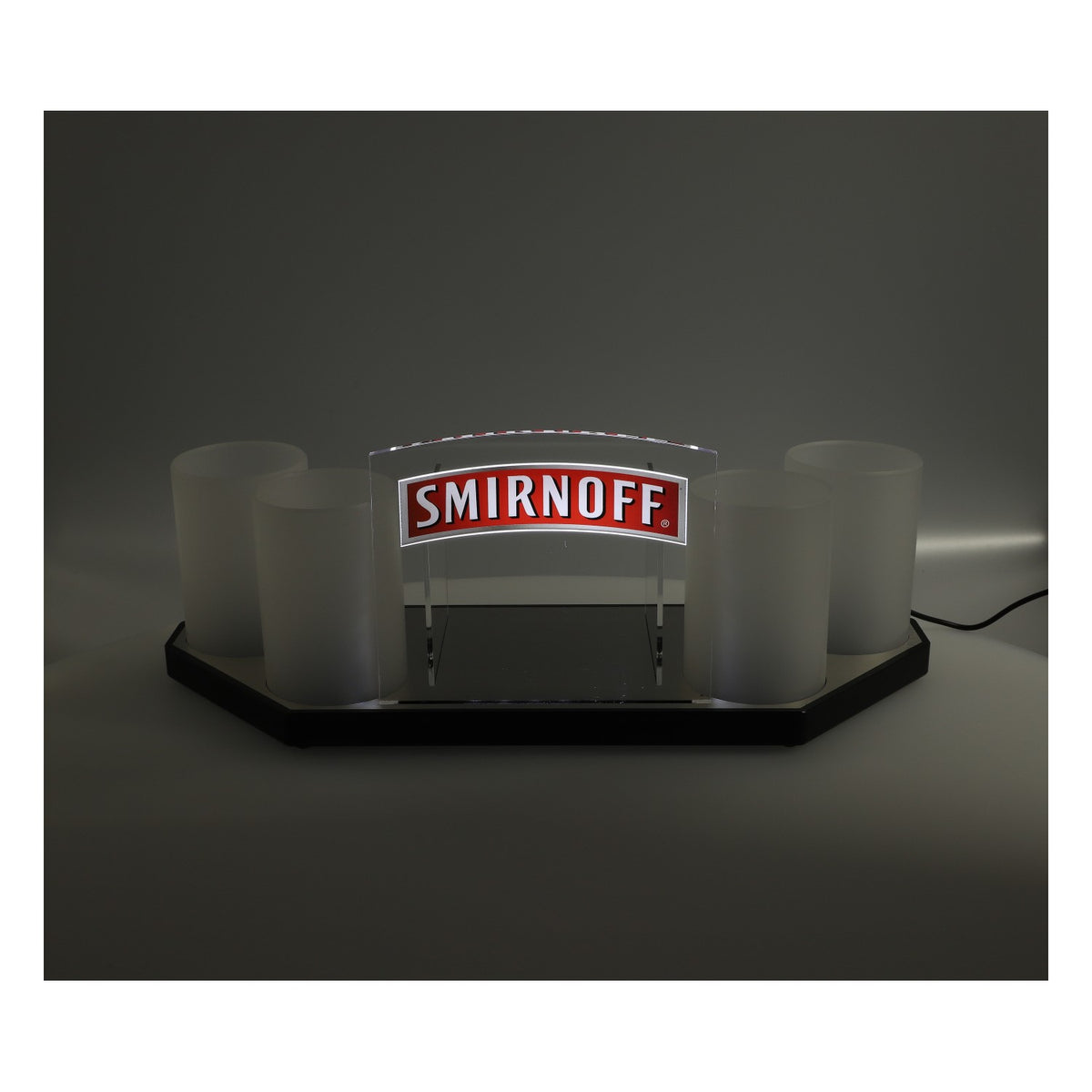 Smirnoff Vodka LED Barcaddy Bar Accessories Display Stand with Red Lettering – View 4