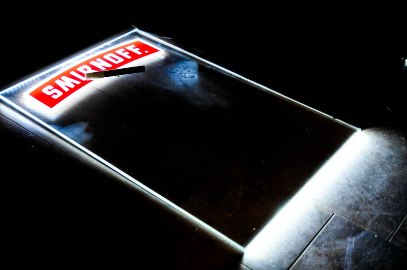 Smirnoff Vodka LED illuminated sign Illuminated advertising Illuminated writing board – View 2