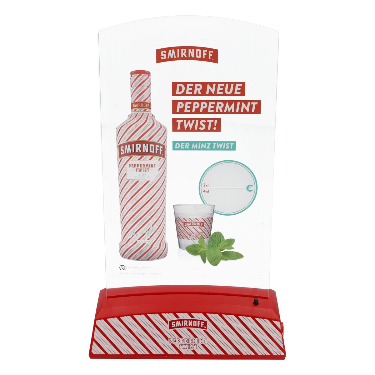Smirnoff Vodka LED Menu Holder Table Display Peppermint Twist – View 4