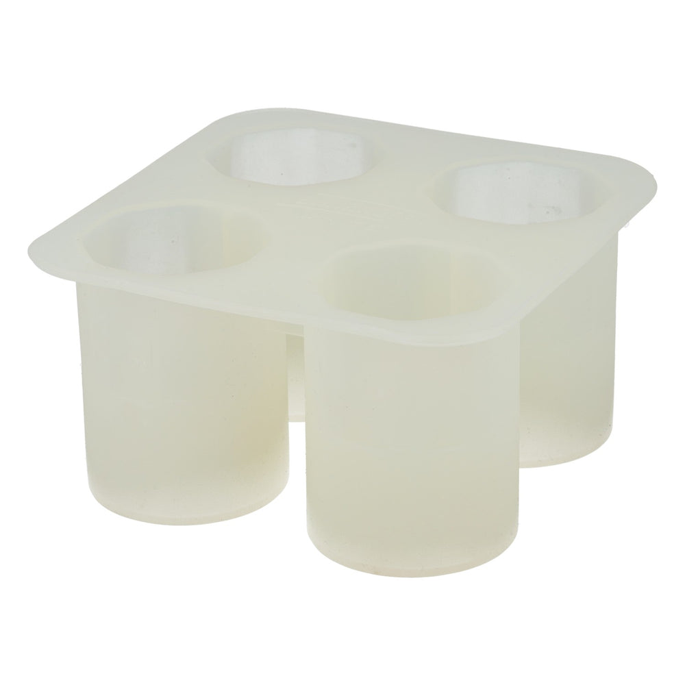 Smirnoff White Ice Cream Cup Silicone Mold, Set of 4 Vodka Ice Shot Glasses, Bar Accessories