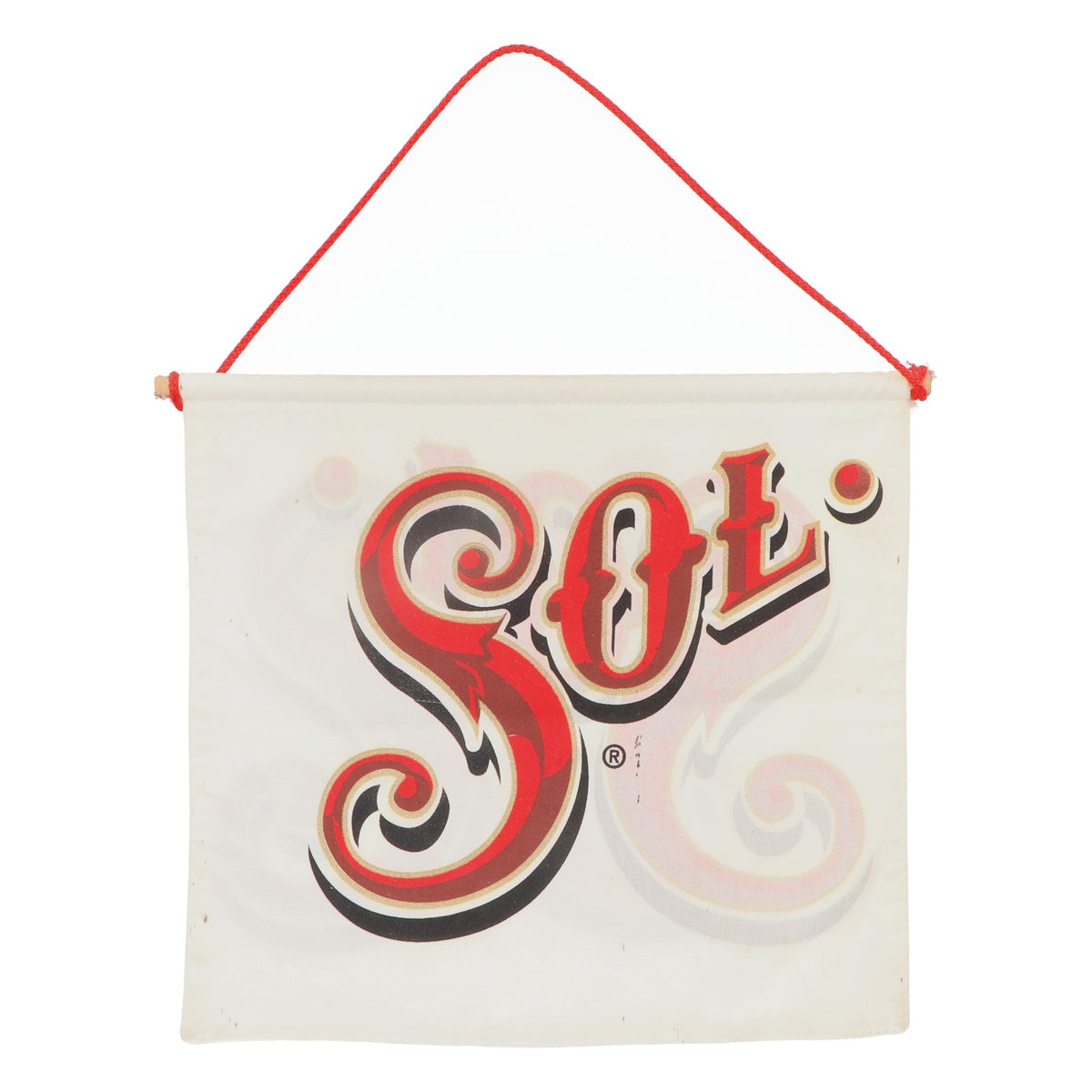 Sol Beer Mini Advertising Banner Hanger Flag Banner Tape White – View 2