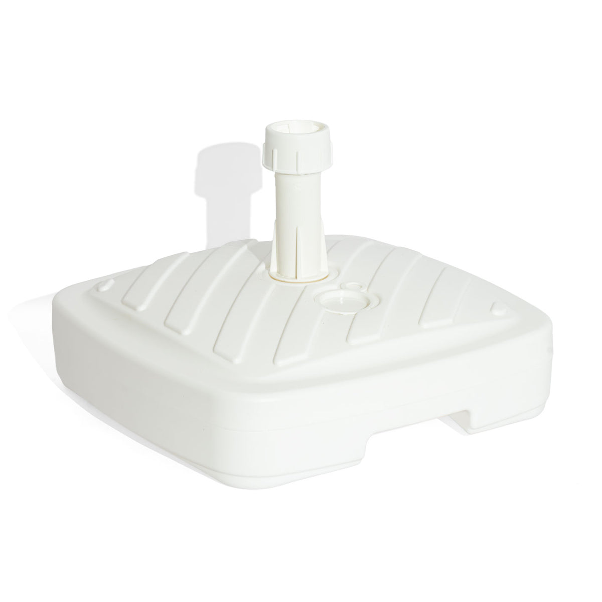 Parasol stand Parasol holder Water-fillable White 4cm diameter