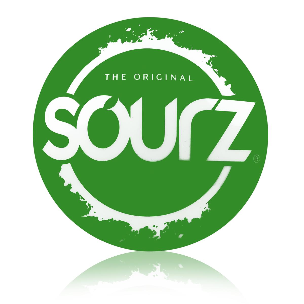 Sourz liqueur neon sign, green, used, LED sign, wall – View 2