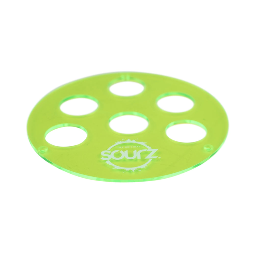 Sourz Liqueur Shot Tray for 6 Shots Neon Green Pub Bar Gastro Short Tequila
