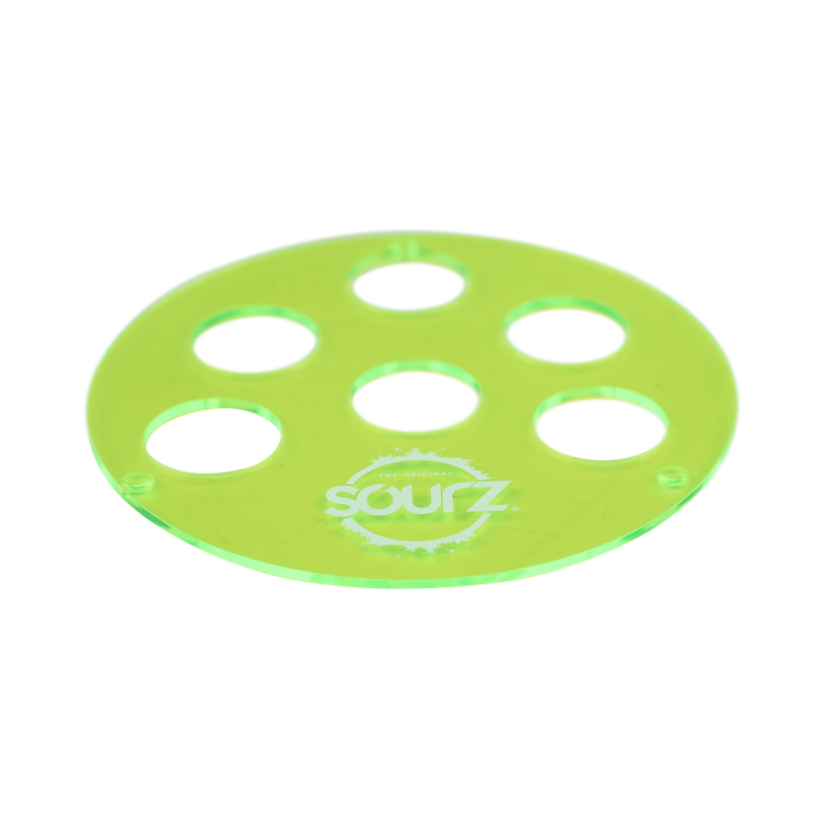 Sourz Liqueur Shot Tray for 6 Shots Neon Green Pub Bar Gastro Short Tequila