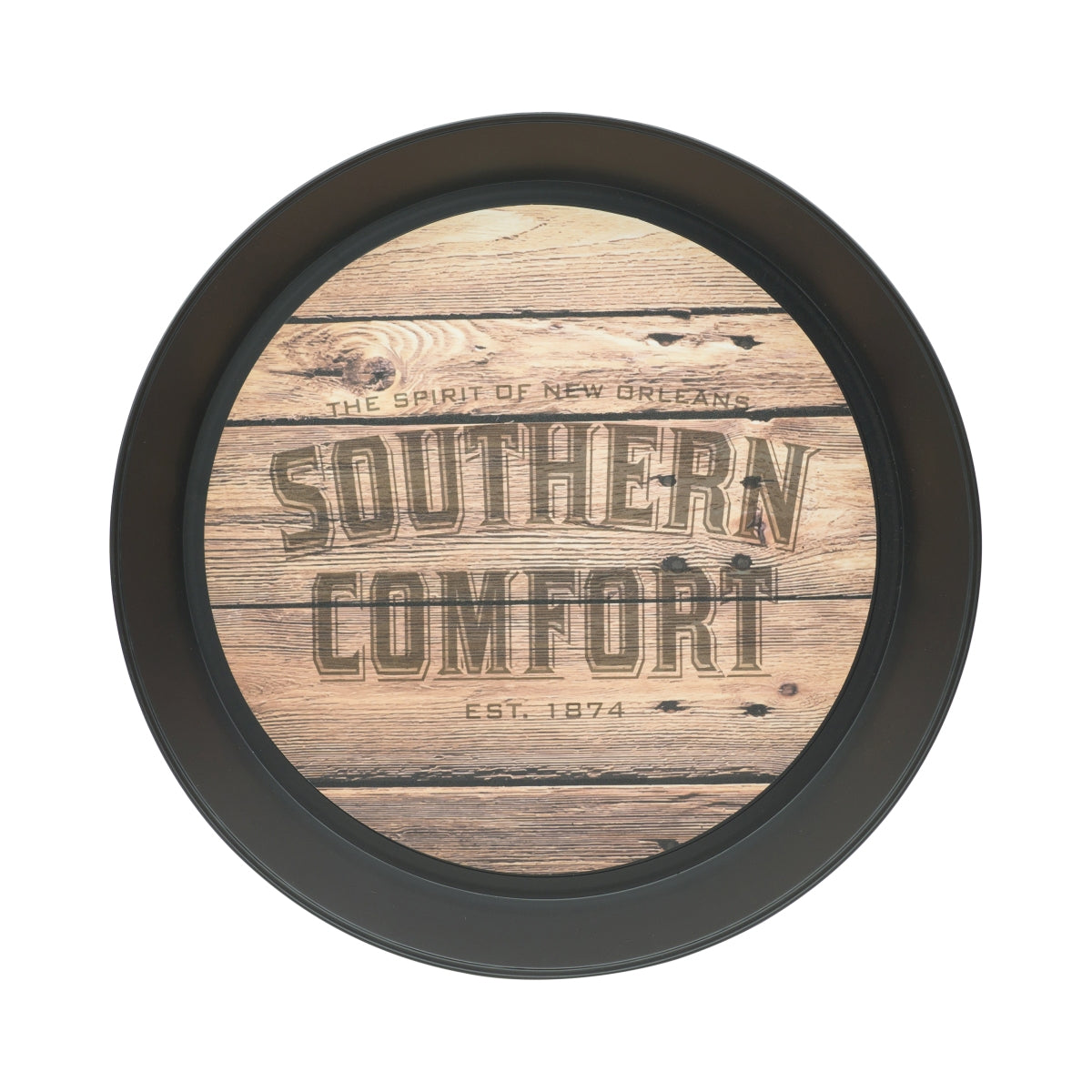 Southern Comfort Whiskey Tray Wood Look Gastro Glasses Serving Tray Rubberized