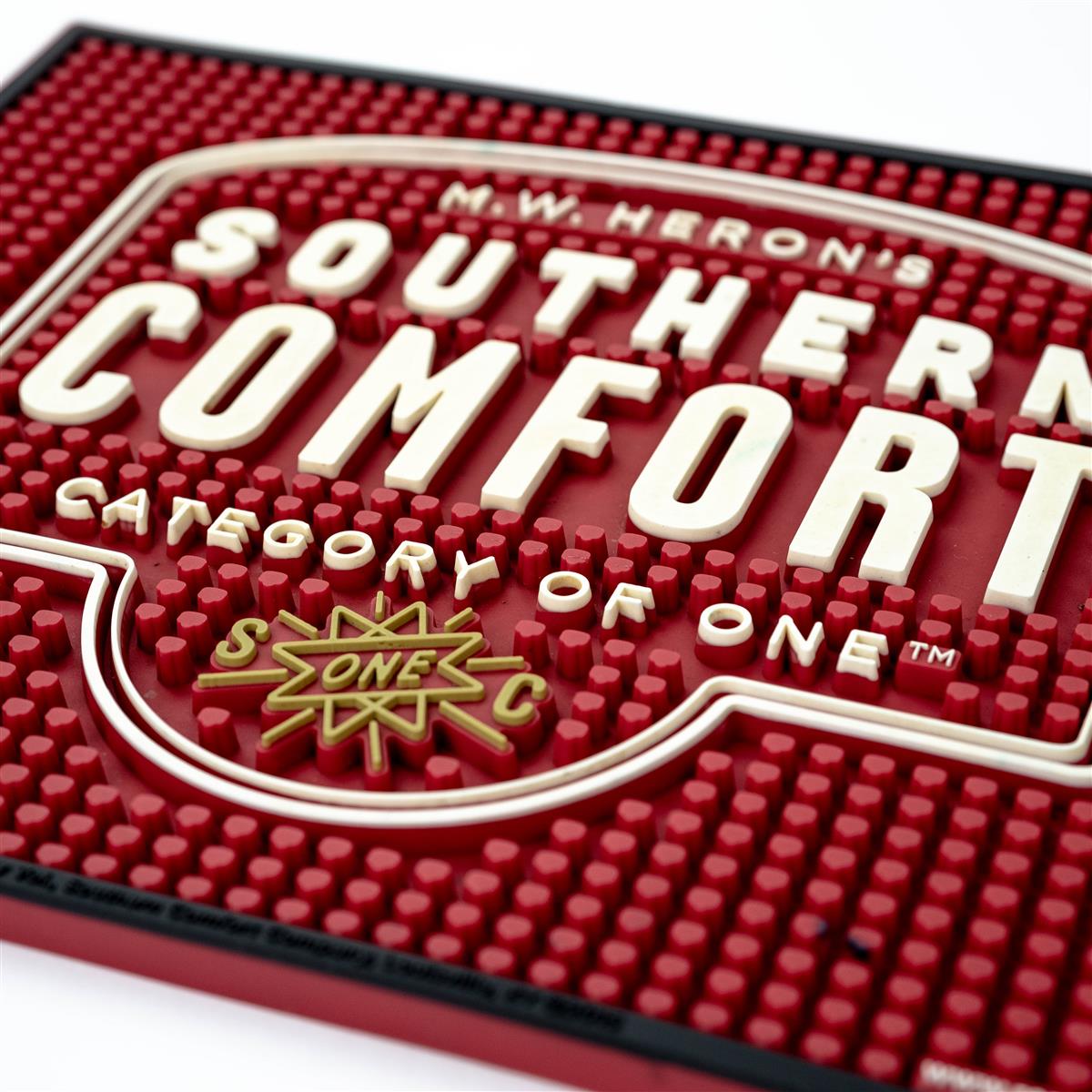 Southern Comfort Whiskey Bar Mat Drip Mat Bar Accessories Large Red 35 x 27 – View 3