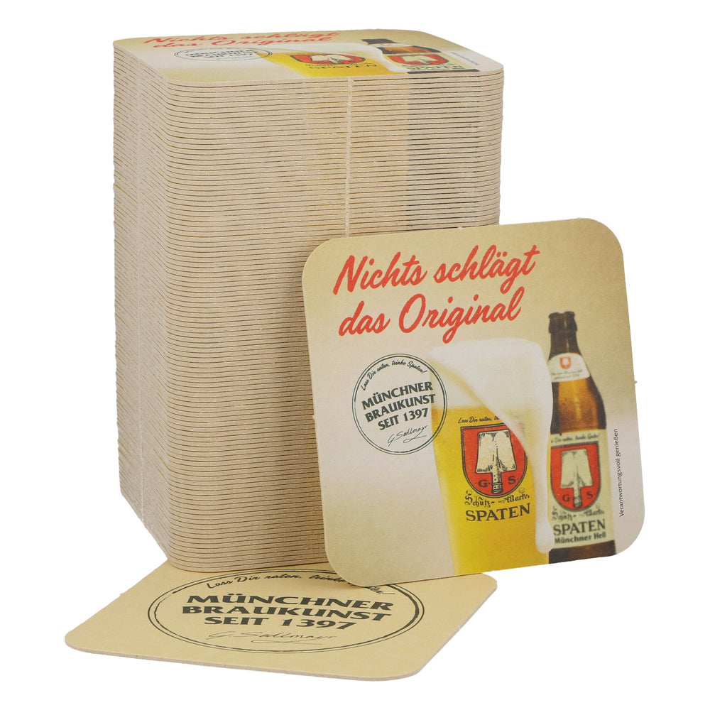 Spaten Beer Coaster "Nothing Beats the Original" New Paper