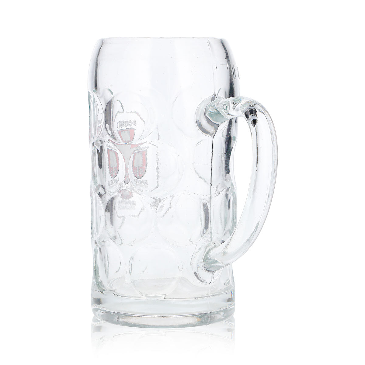 Spaten Beer Glass, 1-Liter Mug, Pousset Munich Relief Beer Mug, Seidel, Humpen – View 5