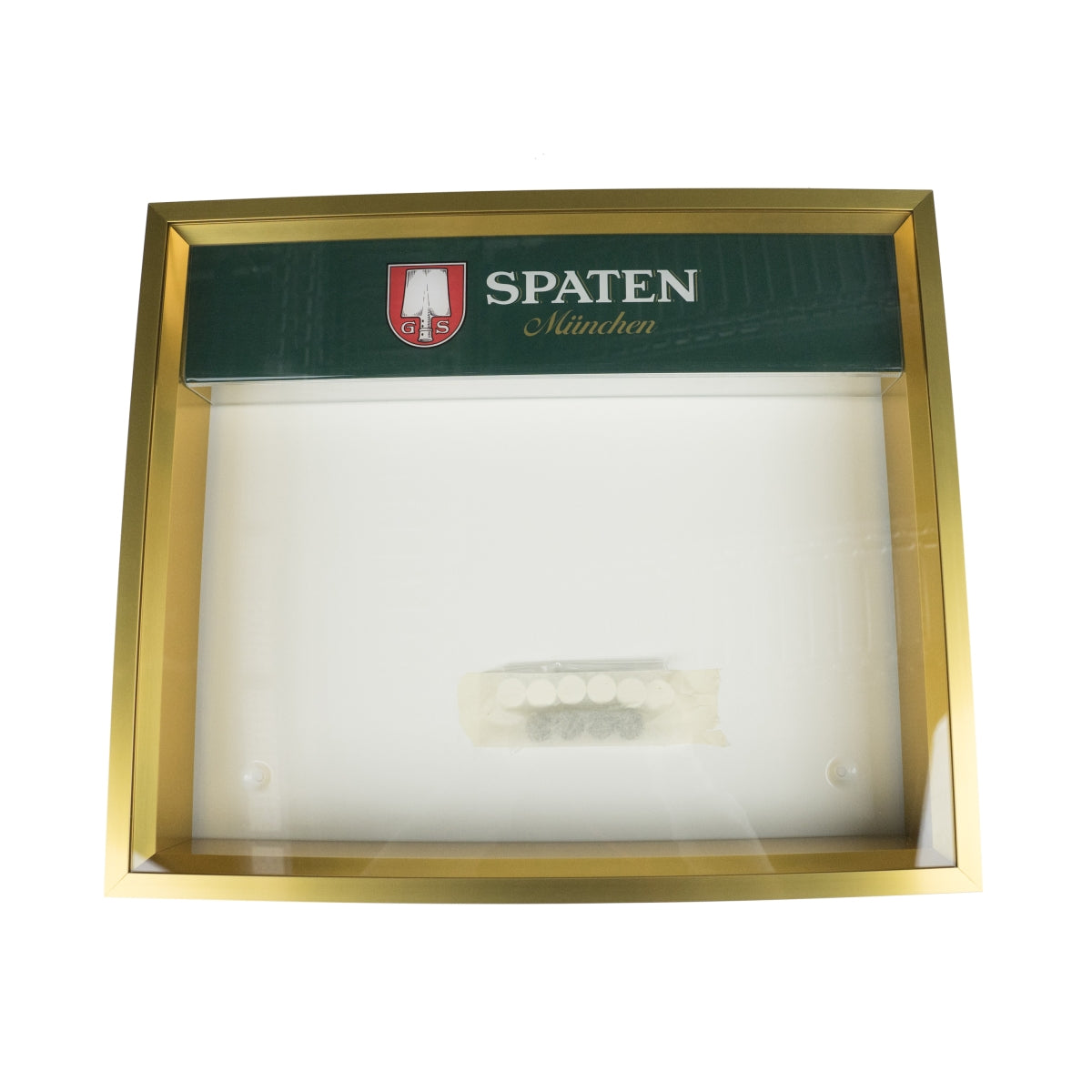 Spade beer display case Menu LED illuminated Lockable Gastro