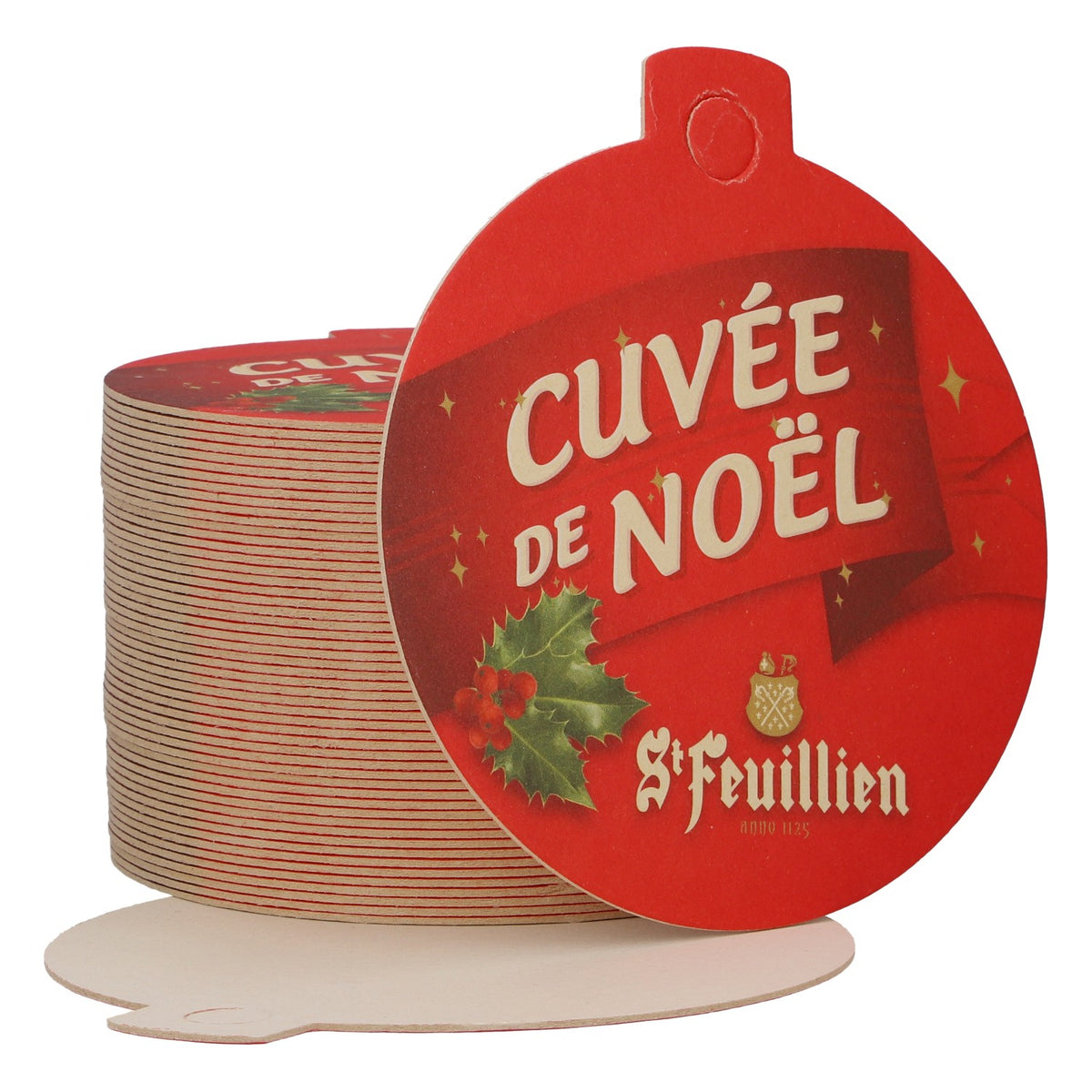 St. Feuillen Beer Coaster "Duchesse De Bourgogne" - New, Paper, Red