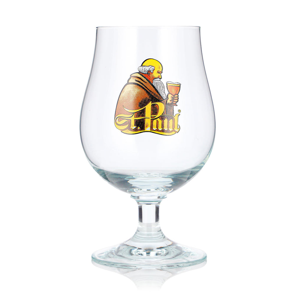 St. Paul Beer Glass 0.38 L Tulip-Shaped "Yellow Man" Ritzenhoff Beer Glass, Goblet, Nosing Glass