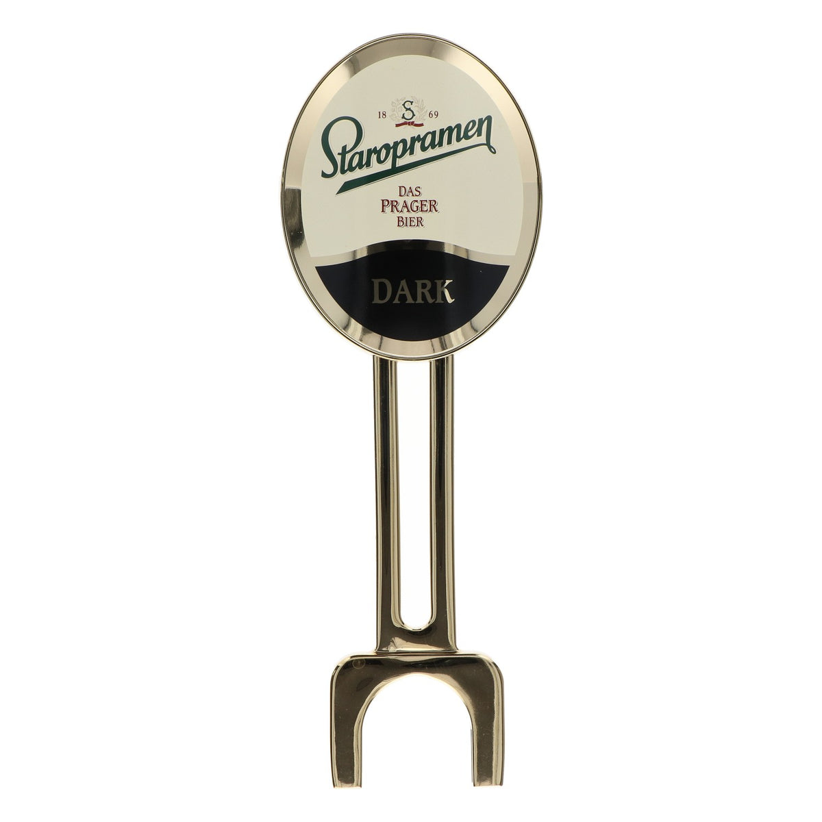 Staropramen Tap Attachment, Dark Beer, Gold, Original Tap Handle, Bar Accessories – View 3