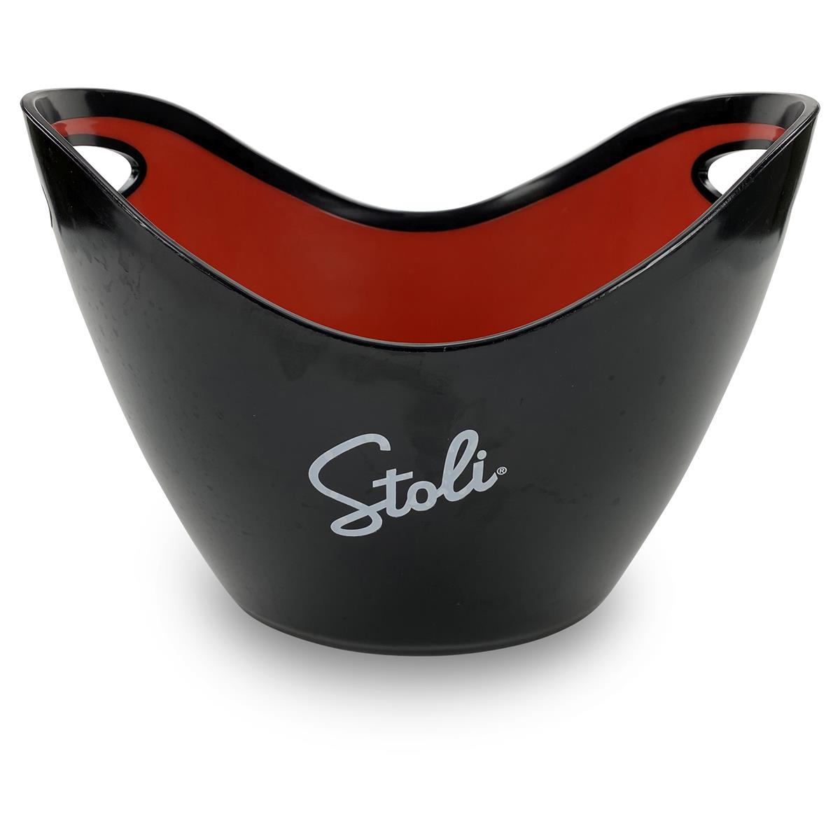 Stolichnaya Vodka Bottle Cooler Ice Cube Tray Small Red Black – View 2