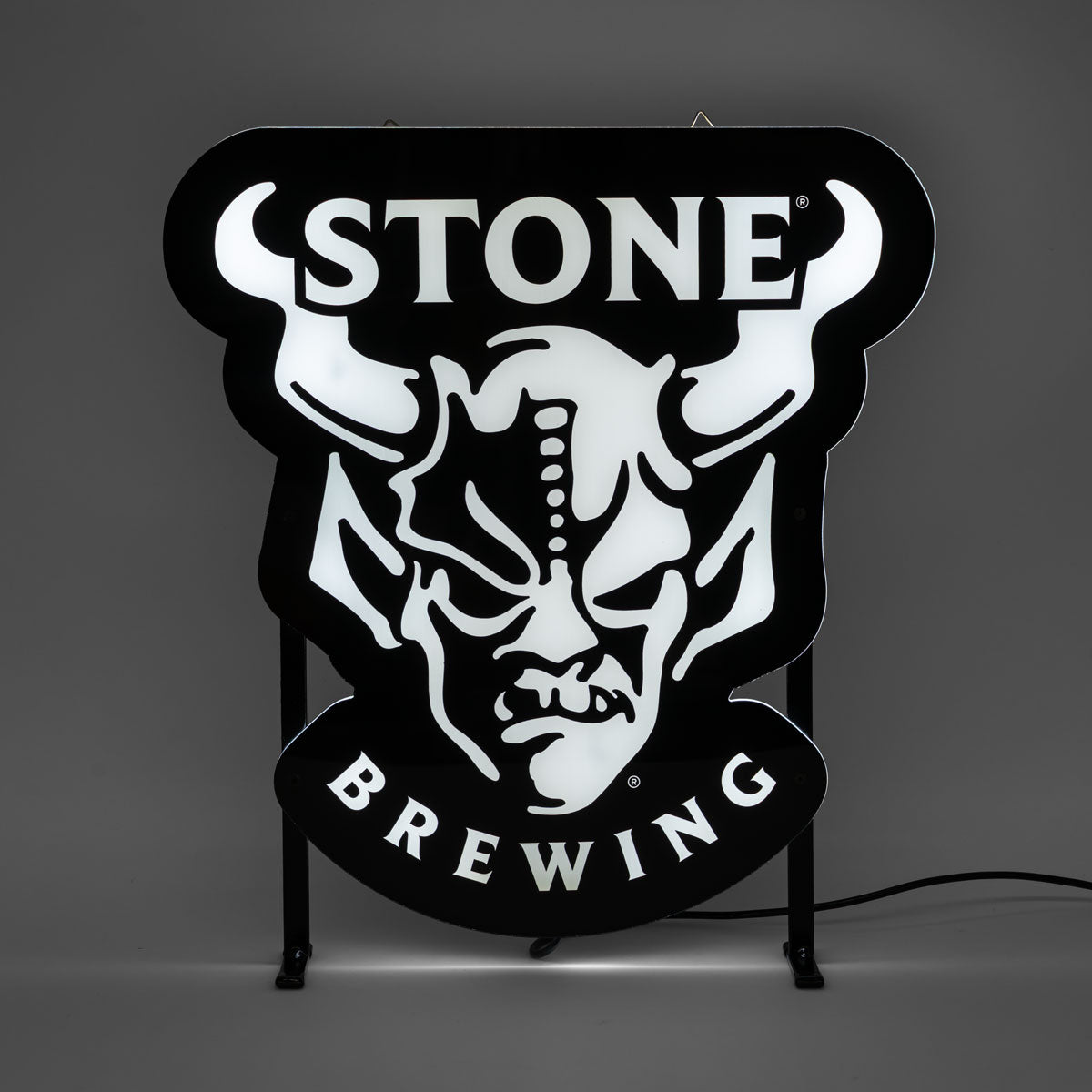 Stone Brewing Beer LED Neon Sign Illuminated Advertising Sign incl. Power Supply 38x41 cm