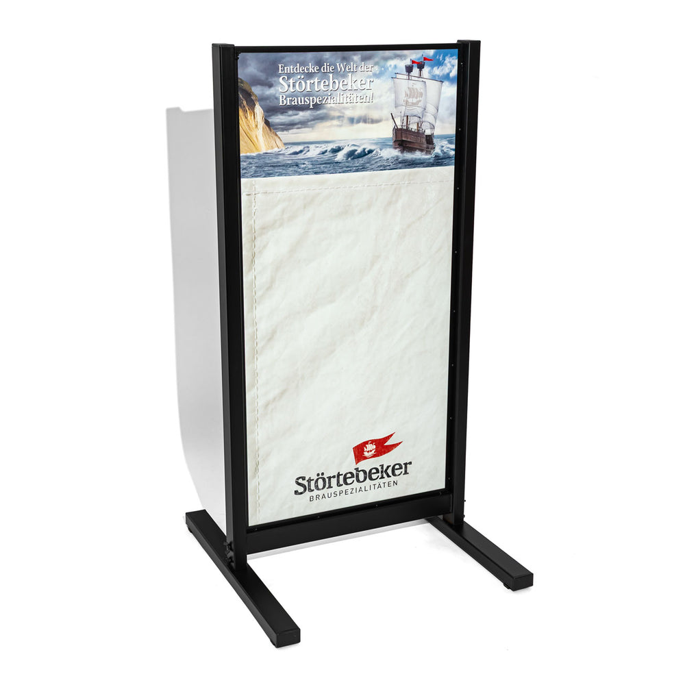 Störtebeker Beer Street Display Customer Stopper Chalkboard Metal
