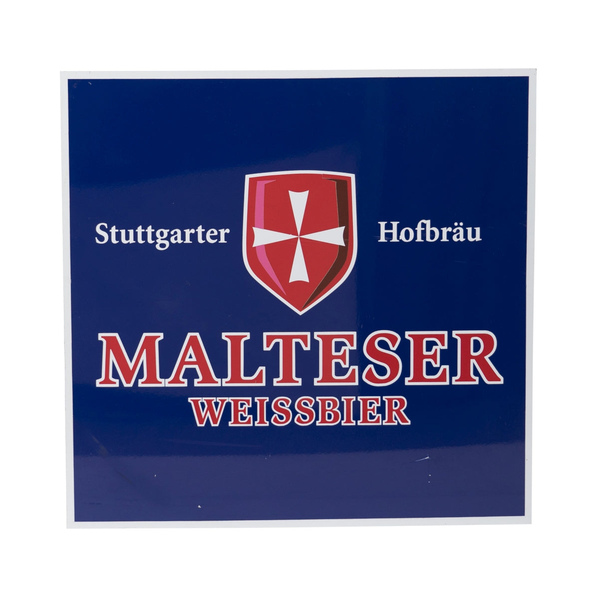 Stuttgarter Hofbräu Beer Tin Sign 42x43cm Blue Maltese Wheat Beer Board Wall