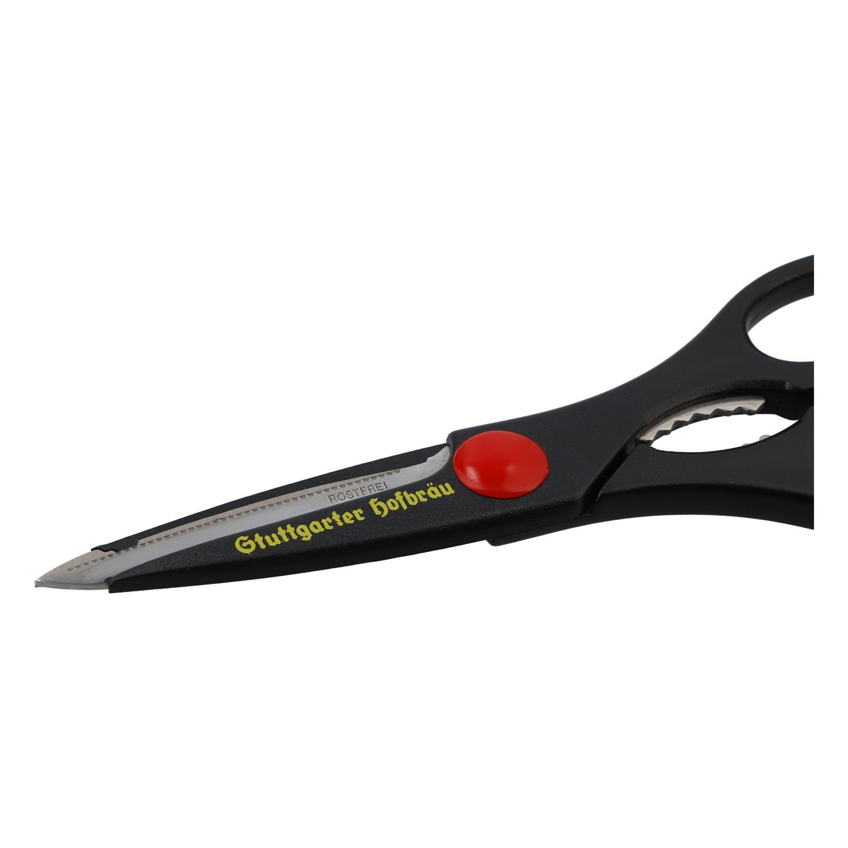 Stuttgarter Hofbräu Beer Scissors Household Scissors Black with Imprint – View 4