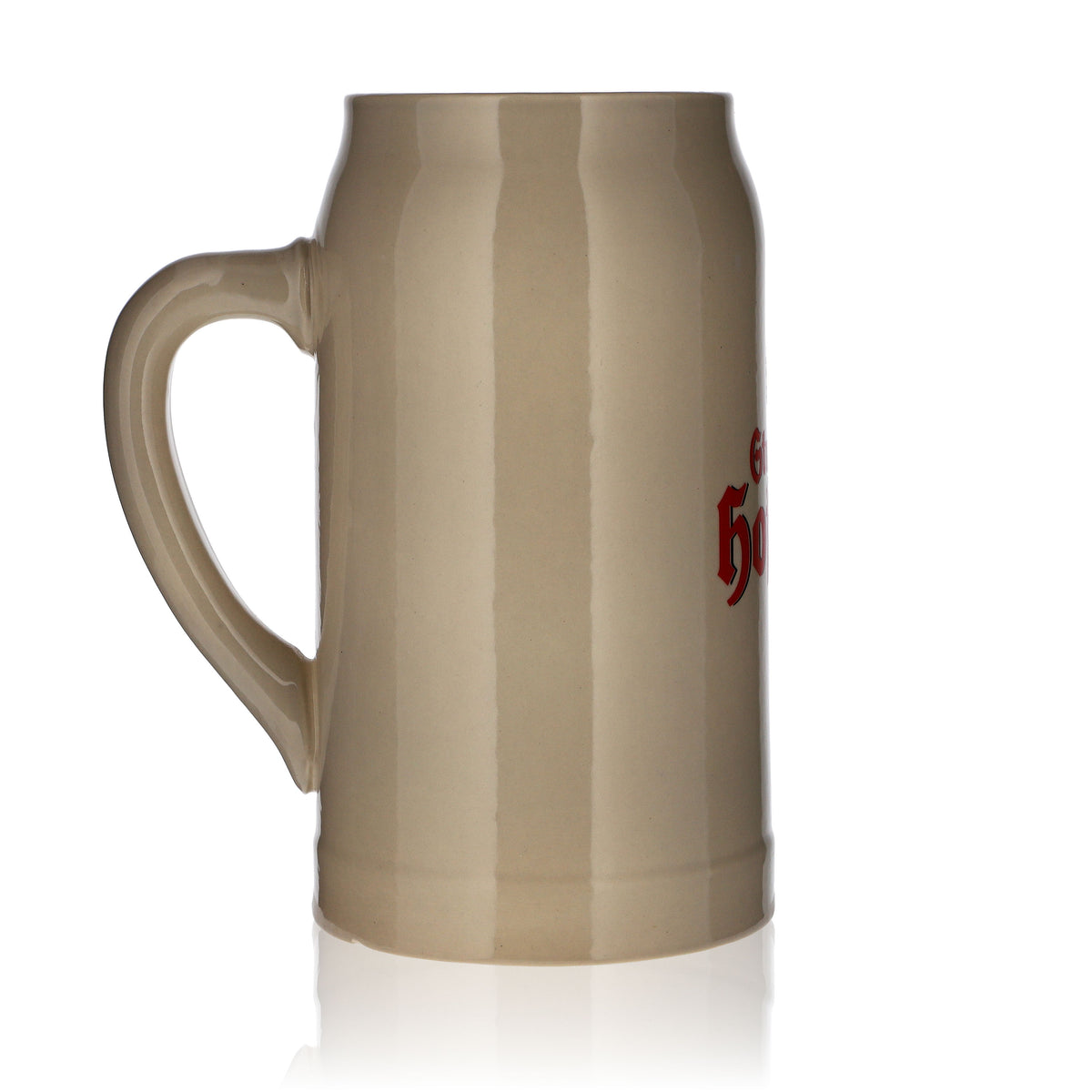 Stuttgarter Hofbräu glass 1.0 l stoneware mug  Humpen Bavaria Seidel Brewery – View 3