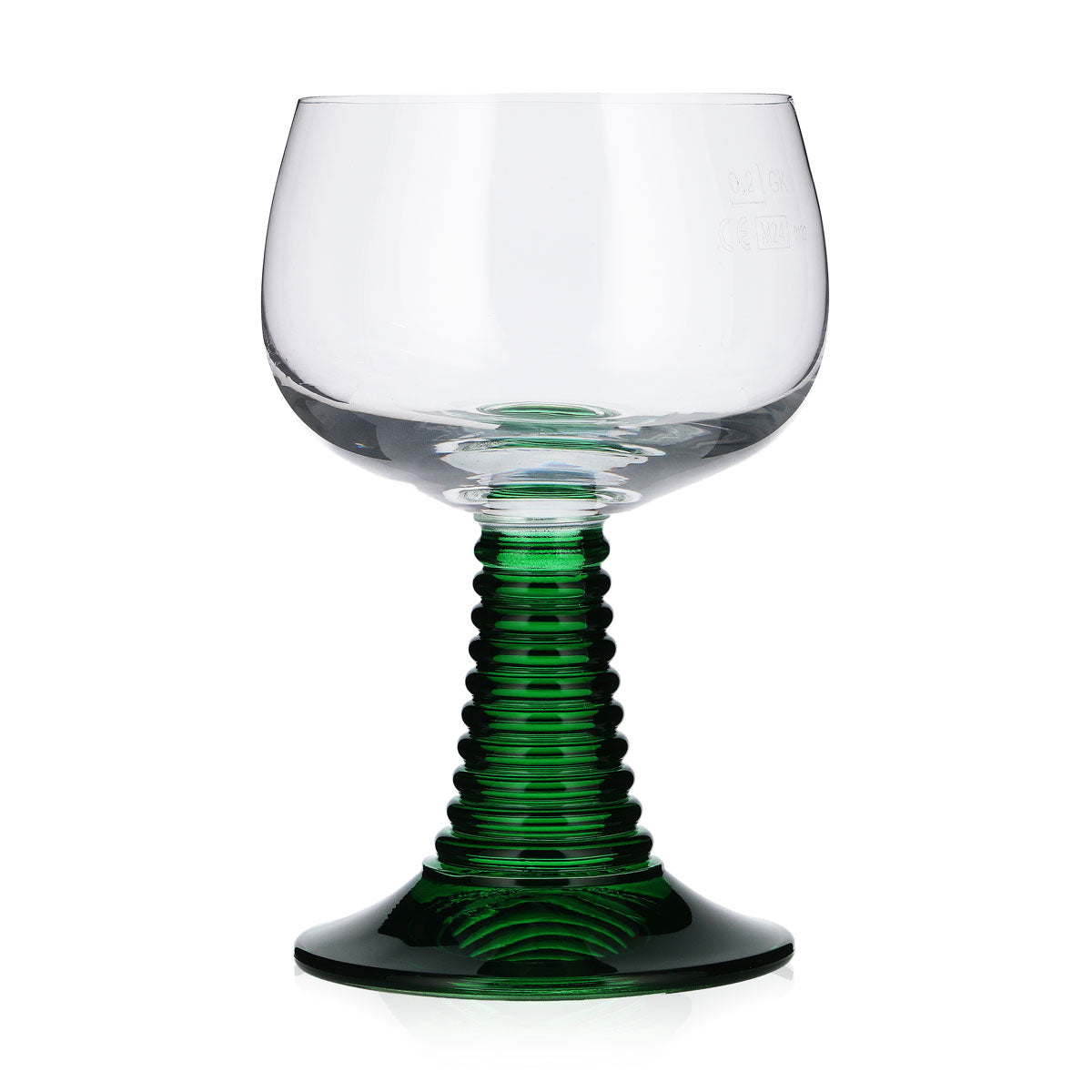 Table Roc Wine Glass, Roman-Style, 0.2 L, Green Base – View 2
