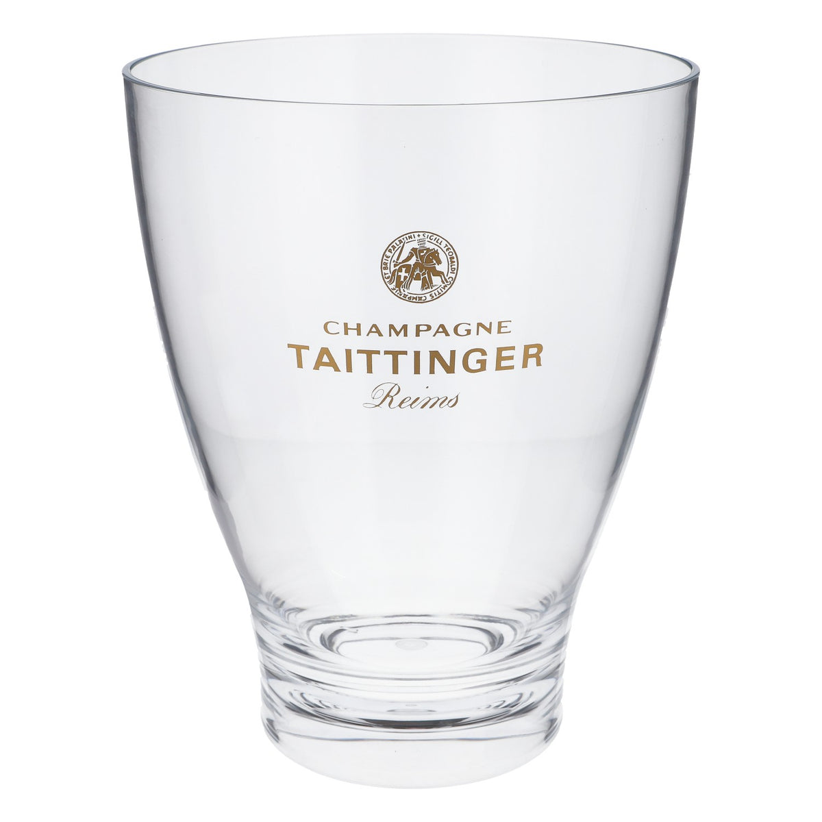 Taittinger Champagne Bottle Cooler, Clear Plastic