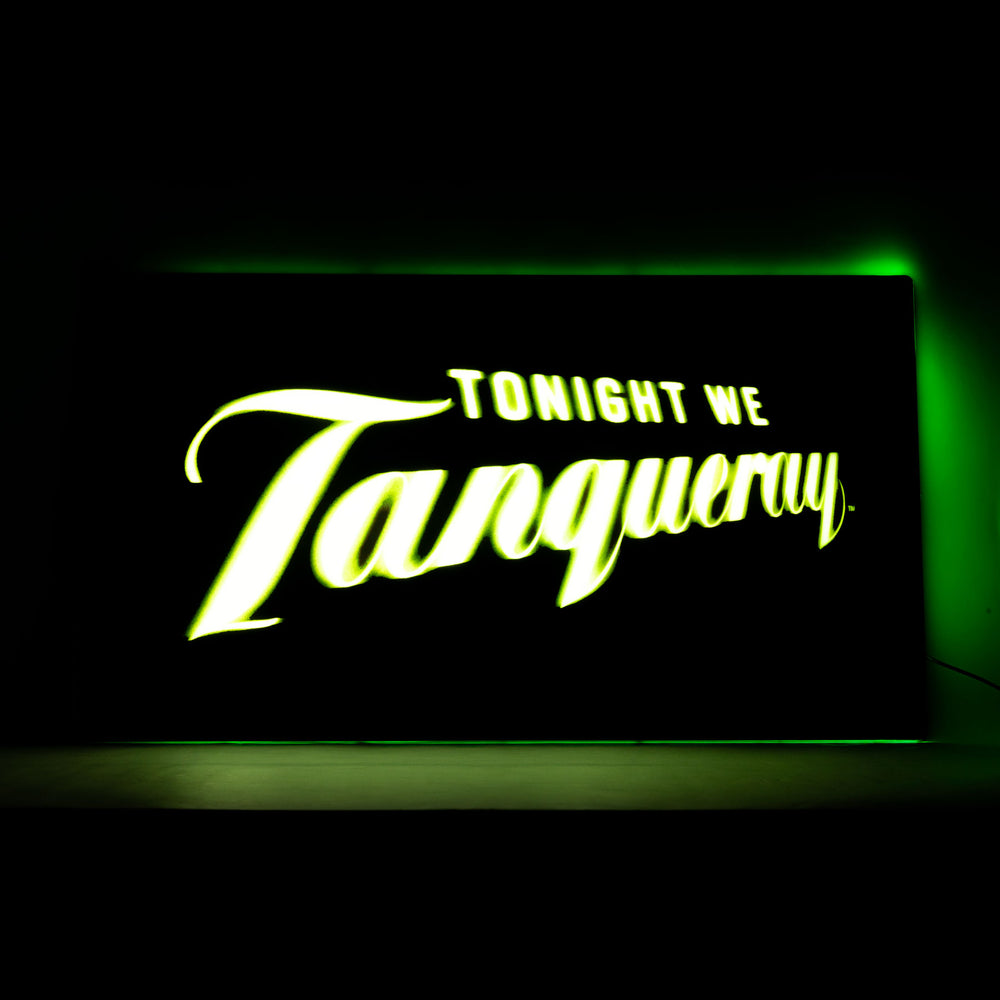 Tanqueray Gin LED illuminated sign "Tonight" acrylic