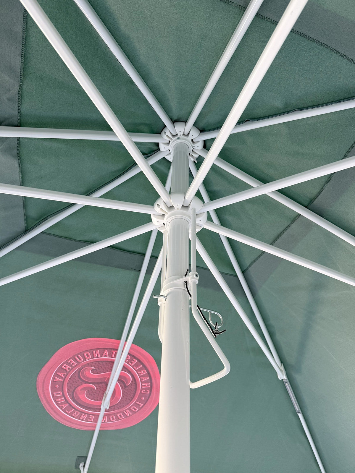 Tanqueray Gin 3x3m Umbrella with LED Lighting—Brewery, Restaurant, Beer Garden Umbrella – View 2
