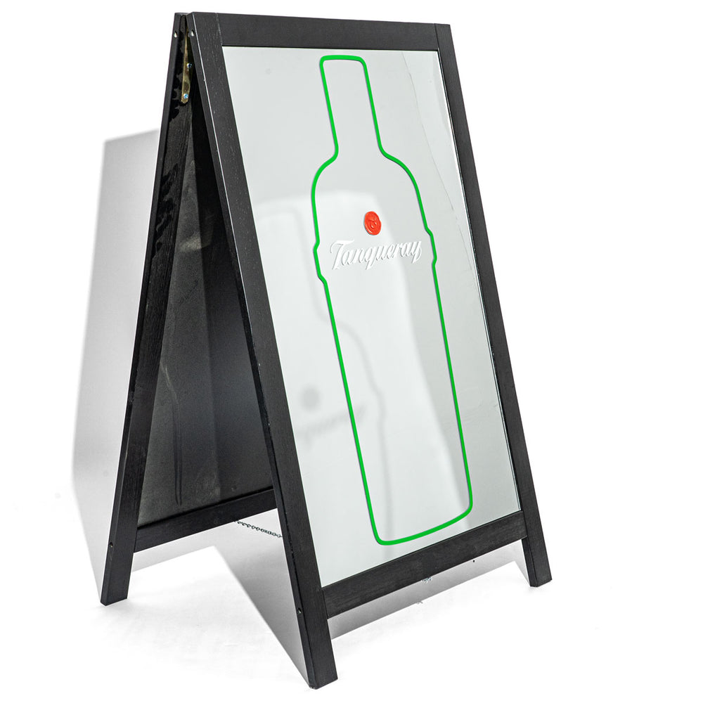 Tanqueray customer stopper chalkboard folding display A frame mirror 69x115cm