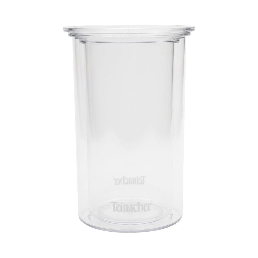 Teinacher Water Bottle Cooler Ice Cube Container Conference 1 Bottle Transparent