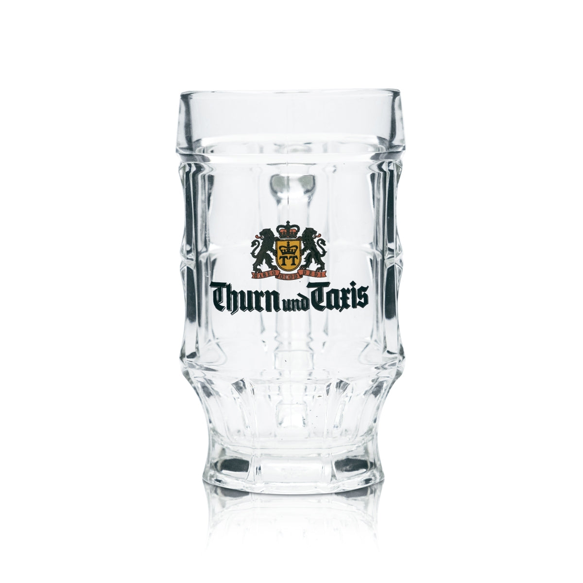 Thurn & Taxis beer mug glass 0.4 l contour tankard Seidel glasses calibrated Gastro Bräu