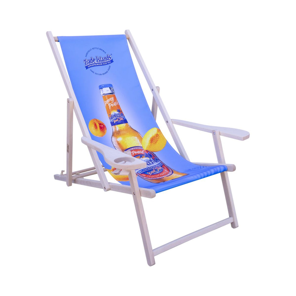 Trade Islands Deck Chair Folding Beach Garden Lounge Beach Camping Lounger Furniture