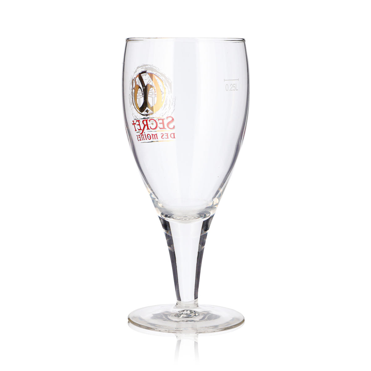 Triple Moine Beer Glass, 0.25 L, Tuple Secret Des Moines Goblet – View 4