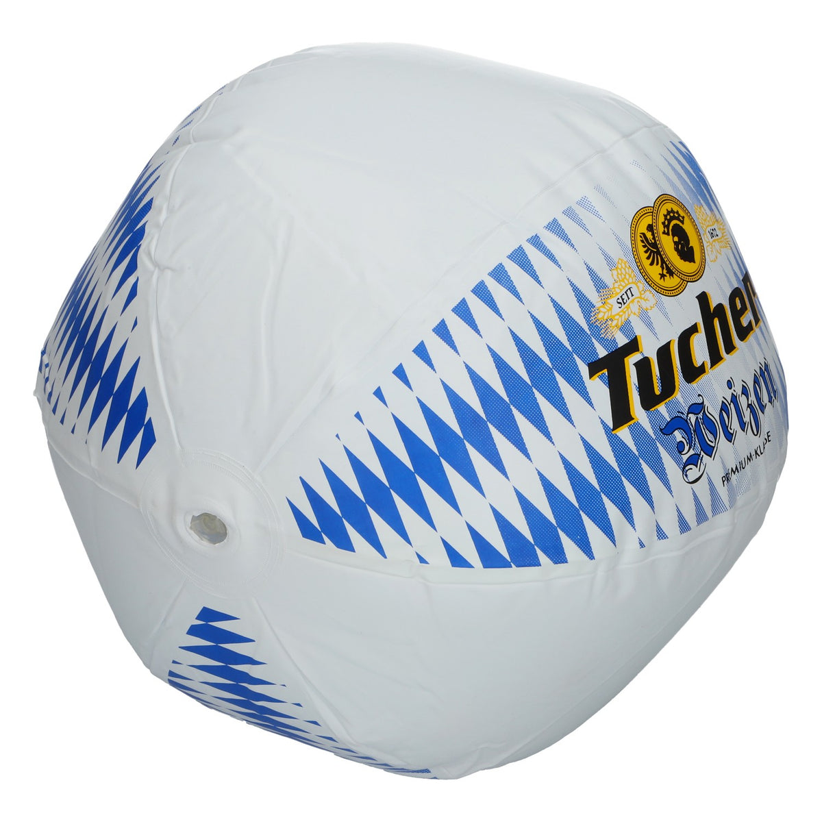 Tucher Beer Inflatable Water Ball, Ø 30 cm, White Beach Ball, Fan Merchandise – View 3