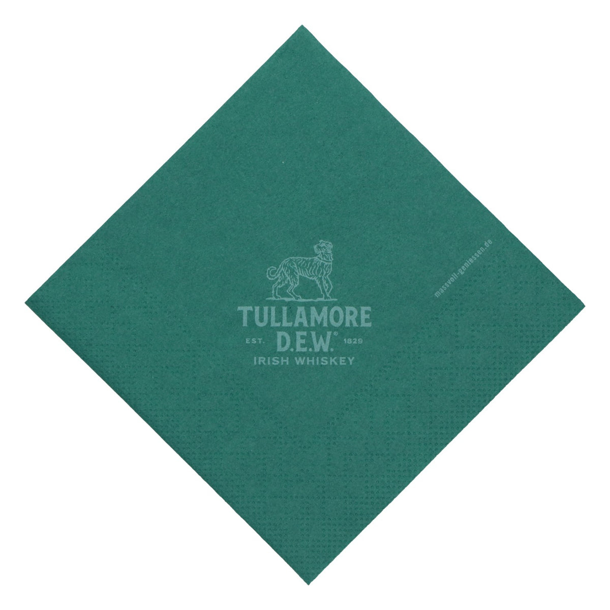 Tullamore Dew Whiskey Napkins, New, Paper, Green – View 2