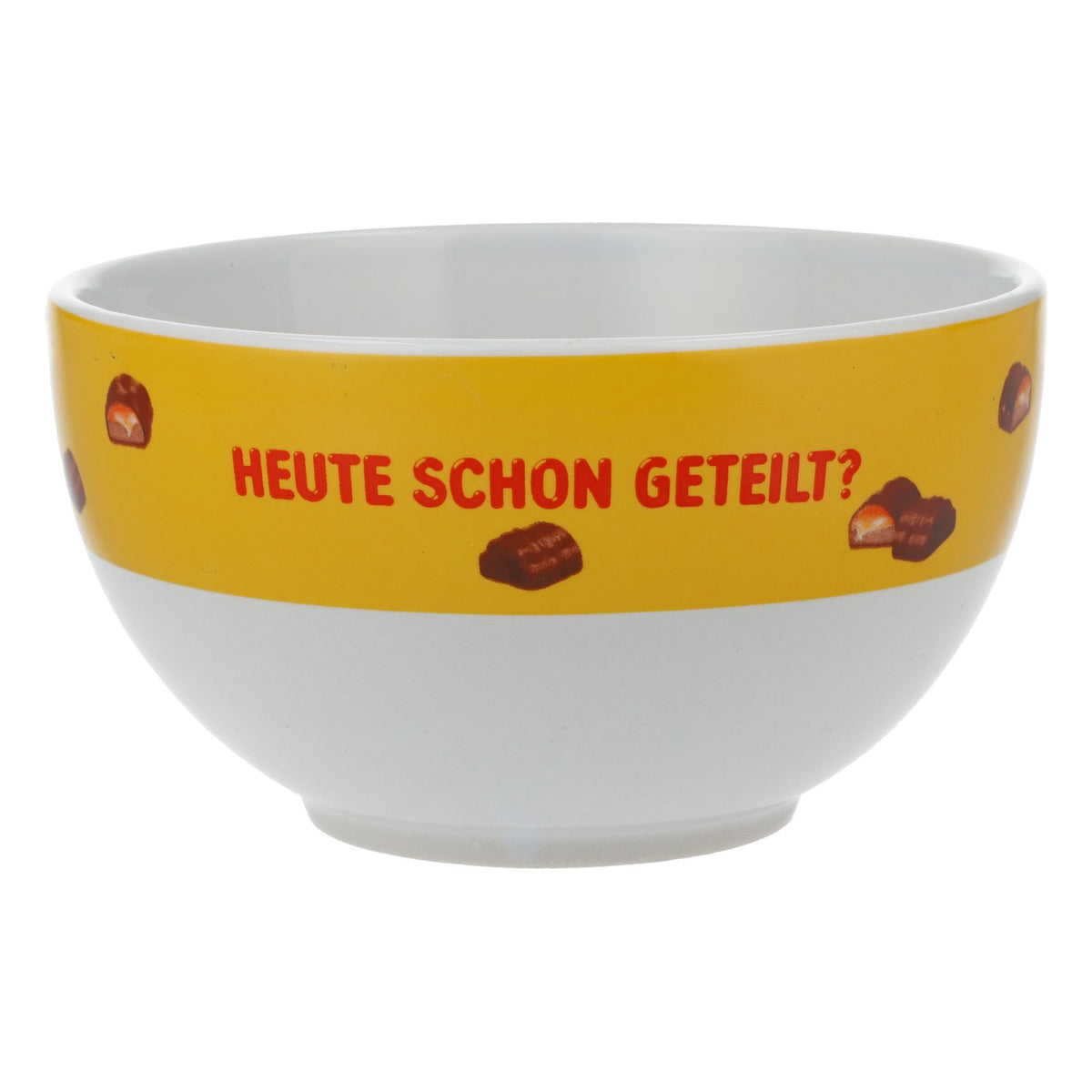 Twix candy cereal bowl snack bowl white/yellow Have you shared today? – View 3