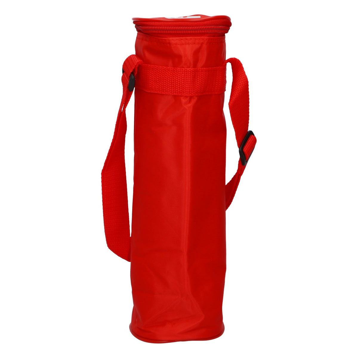 Überkinger Red Bottle Cooler: Insulated Thermal Bag with Zipper and Strap