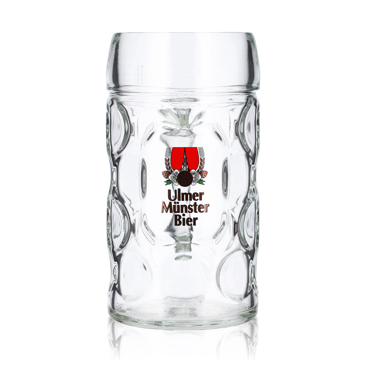 Ulm Minster Beer Mug, 1-liter, Calibrated, Dimpled Finish, Beer Stein, Commercial Use – View 3