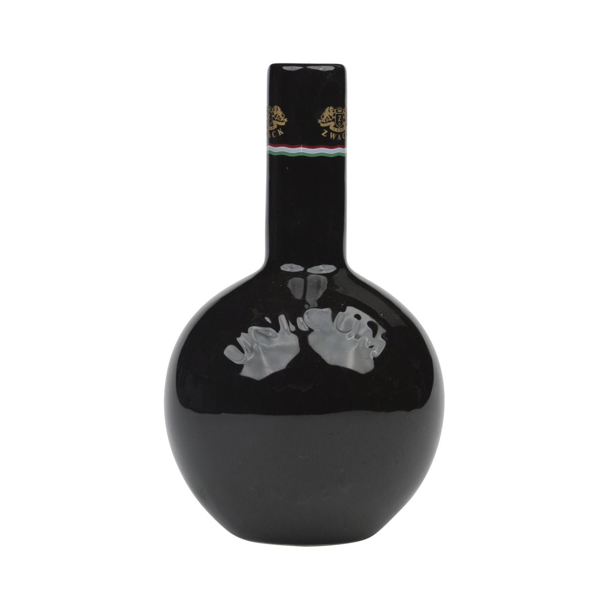 Unicum Zwack money box, black herbal liqueur piggy bank, ceramic jar – View 2