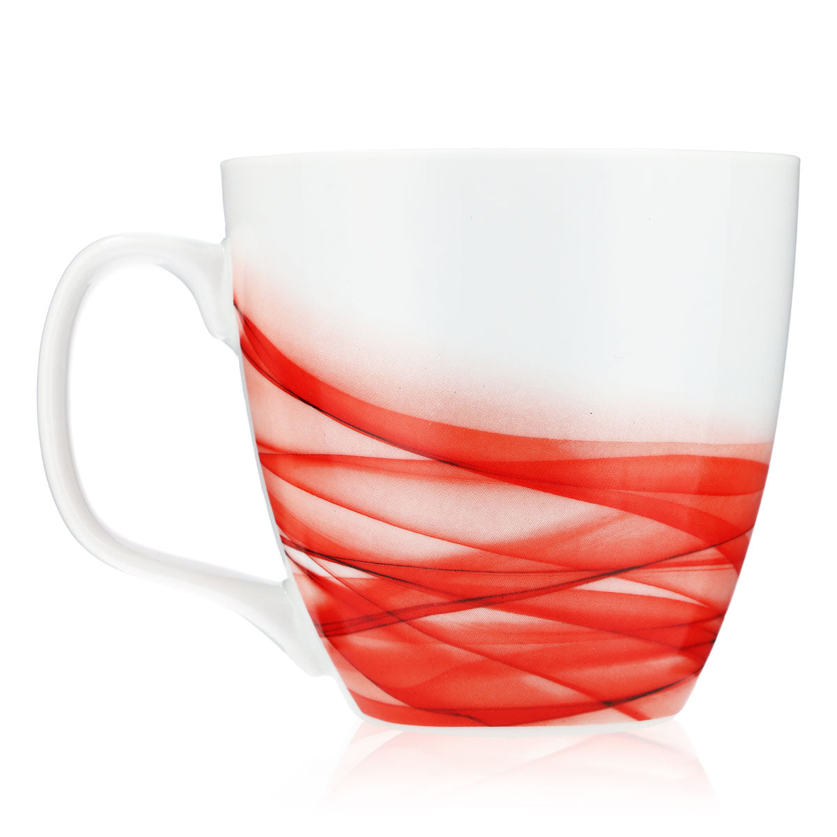 Unilever Mug Coffee Mug Porcelain Glass 0.4l Cup White/Red – View 4