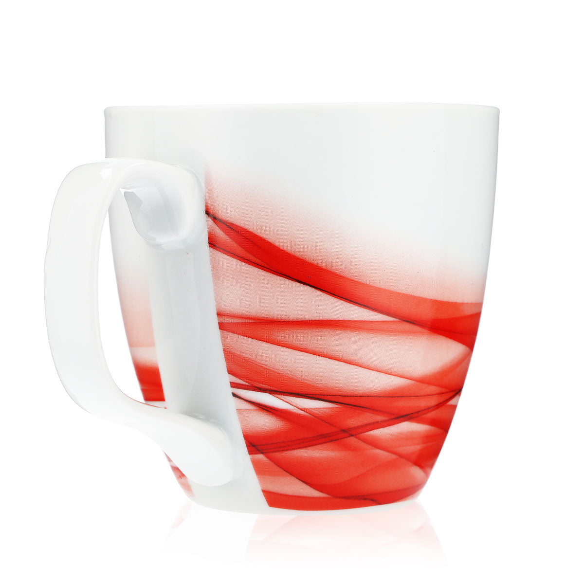 Unilever Mug Coffee Mug Porcelain Glass 0.4l Cup White/Red – View 5