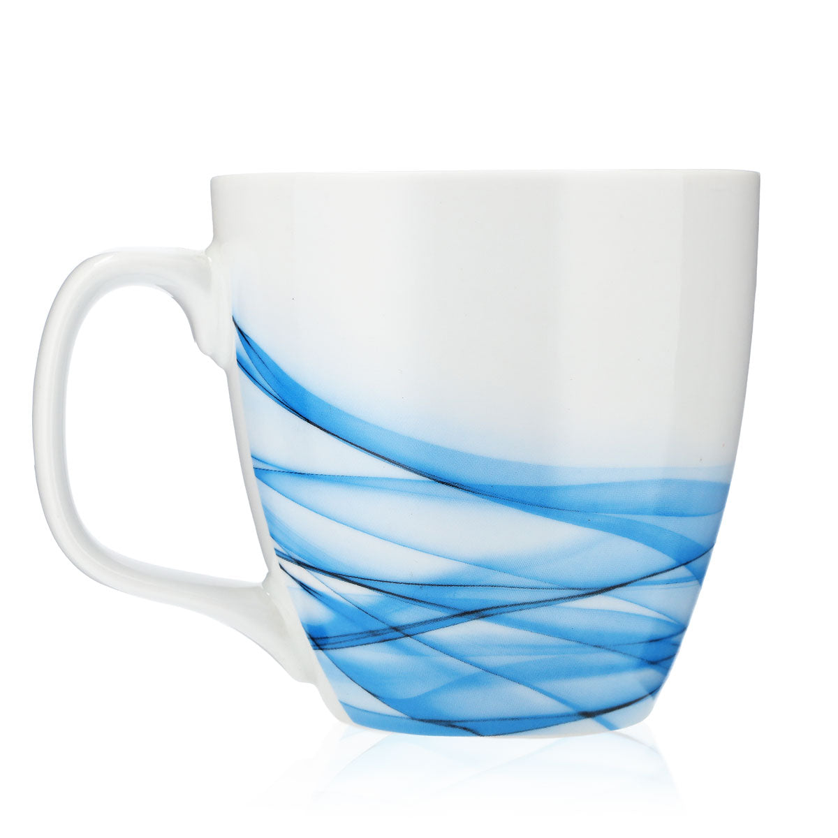 Unilever Mug Coffee Mug Porcelain Glass 0.4l Cup White/Blue – View 4