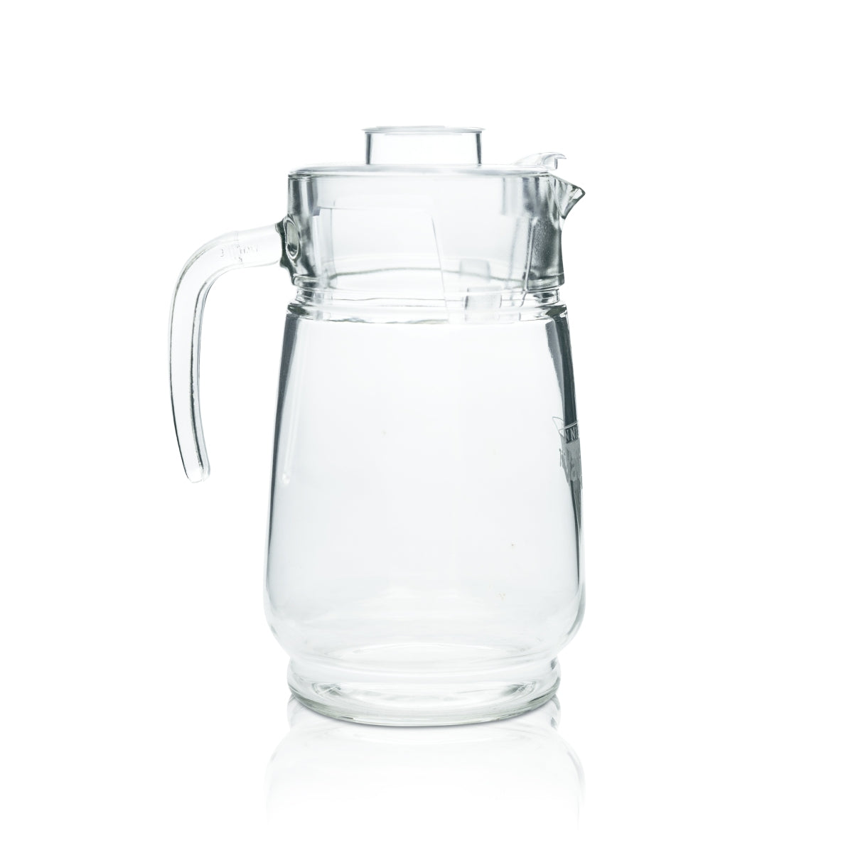 Vaihinger Juice Carafe 1l Glass Lid Jug Pourer Pot Bowl Drinks Glasses – View 2