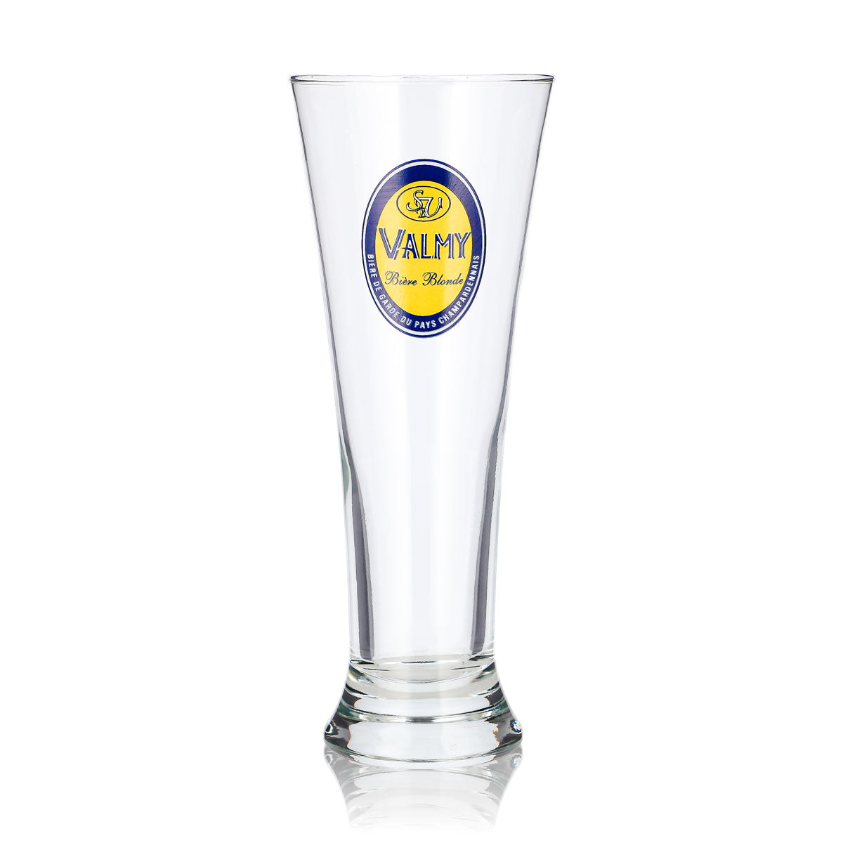 Valmy Beer Glass, 0.25 L, Goblet, Yellow Logo, Long Drink, Durabor