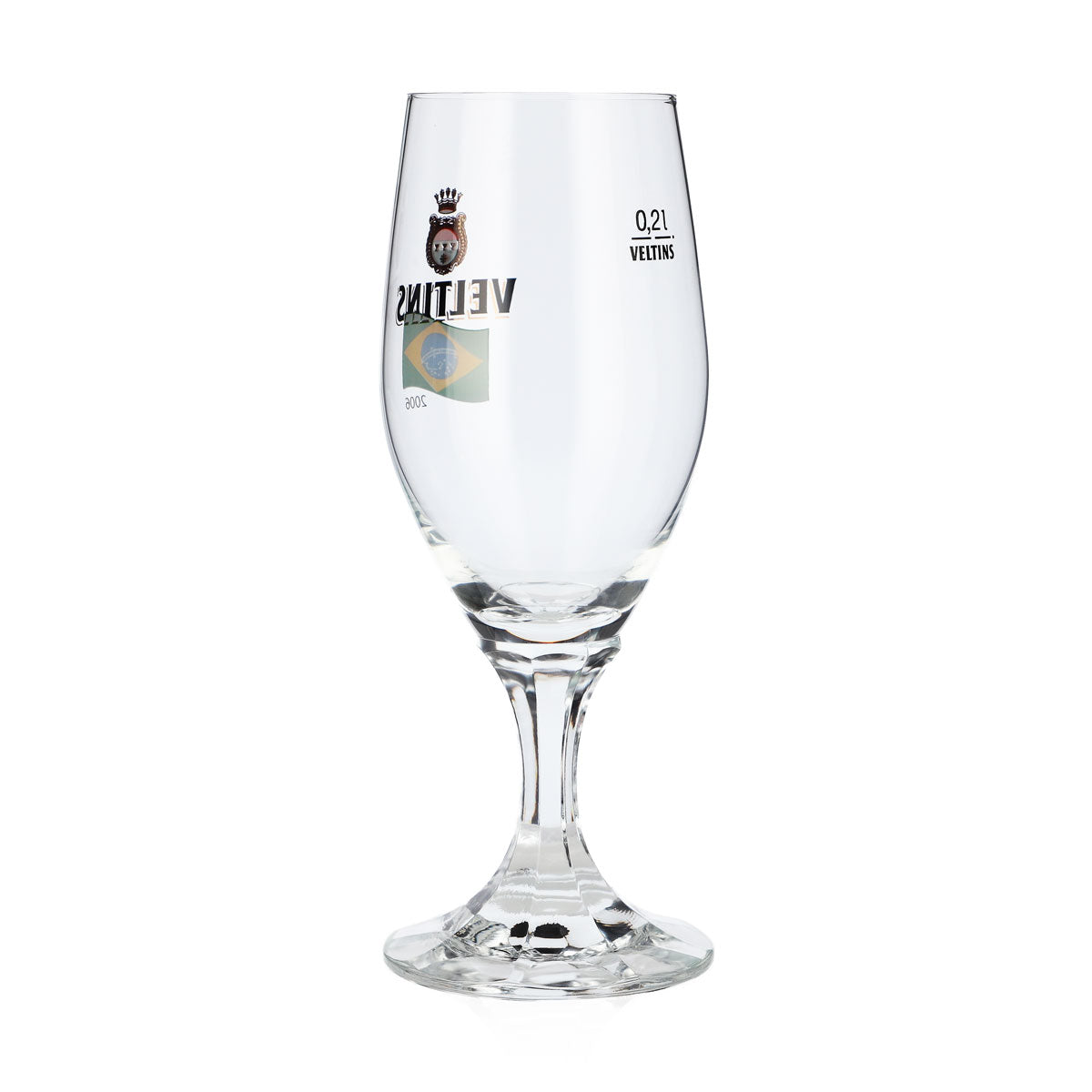 Veltins Beer Glass, 0.2 L, 2006 World Cup Brazil Special Edition Pint Glass – View 3