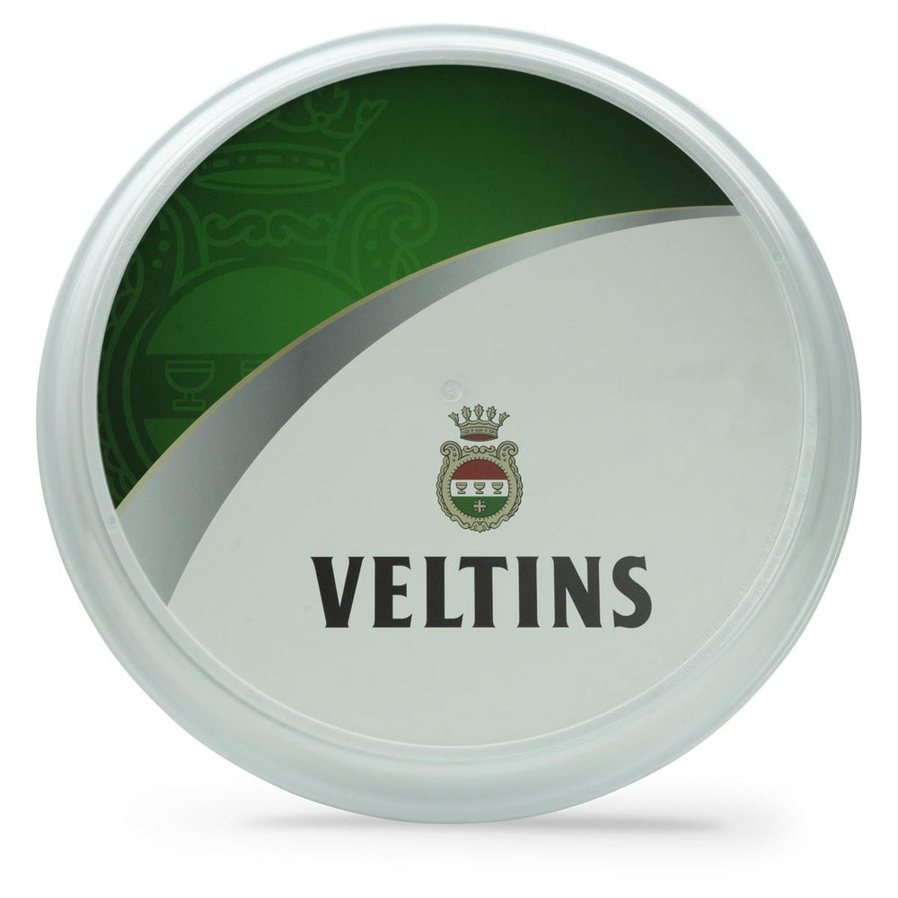 Veltins beer tray Serving tray Waiter's tray Black rubberized underside White