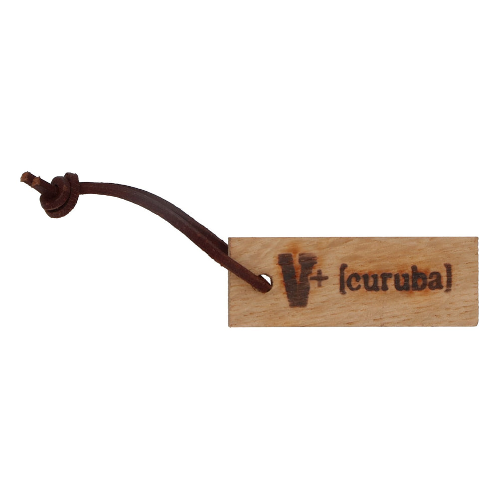 Veltins V+ Beer Key Ring Leather Strap Wood The Floating "V+ curuba"