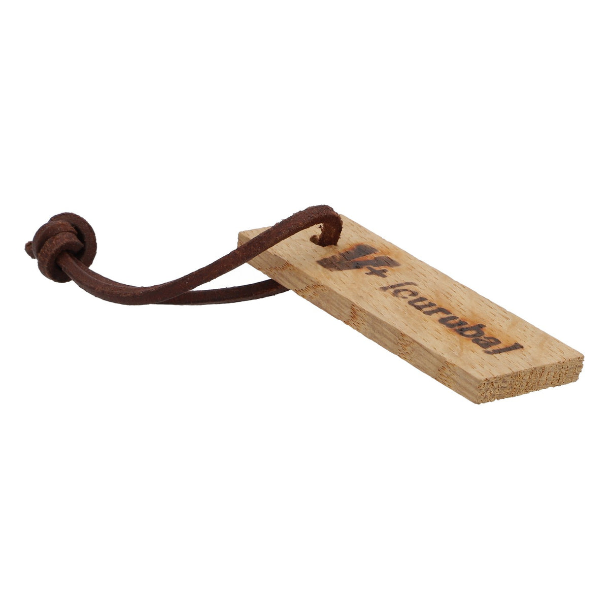 Veltins V+ Beer Key Ring Leather Strap Wood The Floating "V+ curuba" – View 2