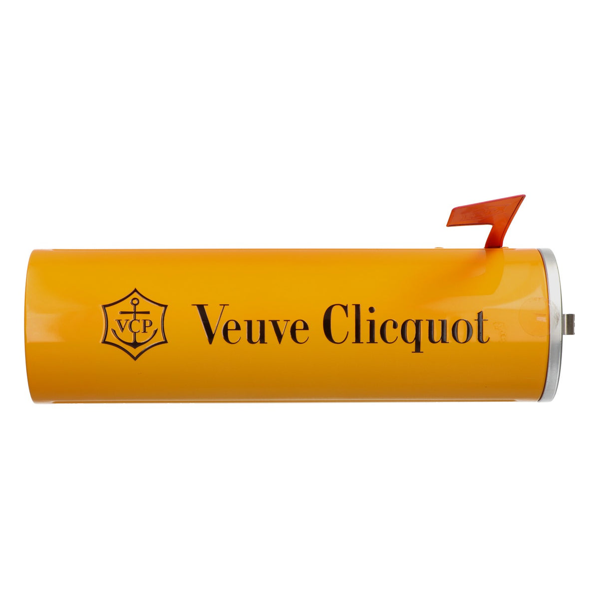 Veuve Clicquot Champagne Bottle Box, US Mailbox Style, Metal, Orange – View 3