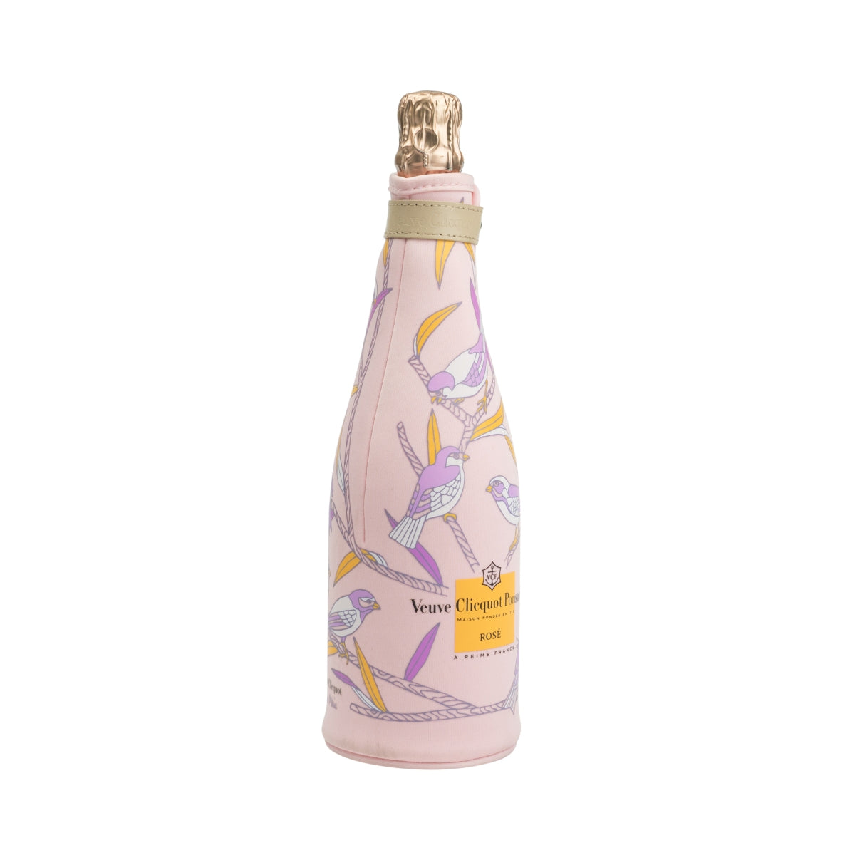 Veuve Clicquot Champagne Bottle Cover Rose Flowers Ice Jacket Cooler – View 2