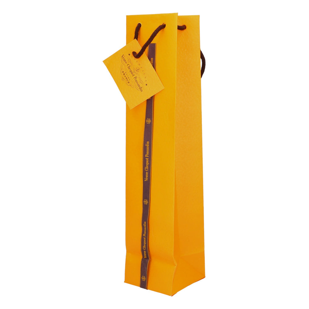 Veuve Clicquot Champagne Bottle Bag with Ribbon 750ml orange